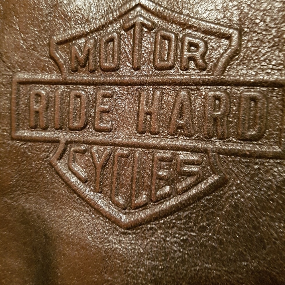 Official Harley Davidson Leather Jacket M Size 38